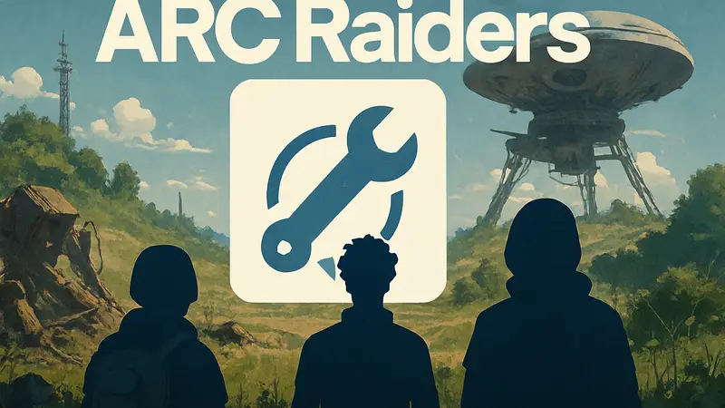 Логотип игры ARC Raiders, изображение обновления с пометкой об исправлениях.
