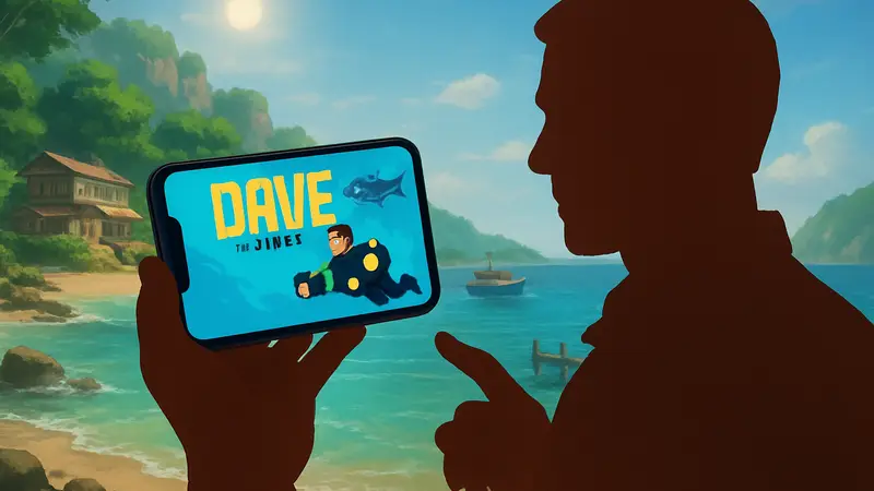Изображение мобильной версии Dave the Diver, анонс предрегистрации и дату релиза в августе.