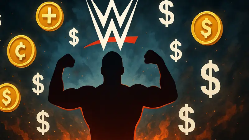 Обложка WWE 2K26 с рестлером, окруженным символами микротранзакций и долларовыми знаками.