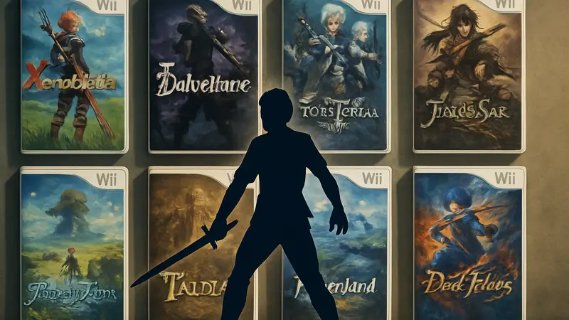 Подборка обложек восьми сложных JRPG для Nintendo Wii, готовых бросить вызов игрокам.