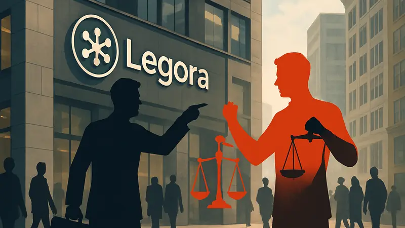 Логотип ИИ-стартапа Legora и конкуренция на рынке юридических технологий