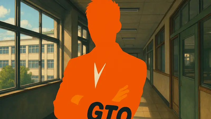 Актер Такаси Соримати в образе Эйкити Онидзуки из нового сезона сериала GTO. На фото изображен персонаж.