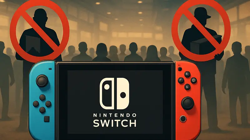 Nintendo Switch 2: Консоль Nintendo Switch с логотипом, символизирующая борьбу со скальперами