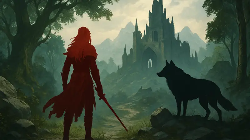 Логотип Rebel Wolves или концепт-арт из игры The Blood of Dawnwalker