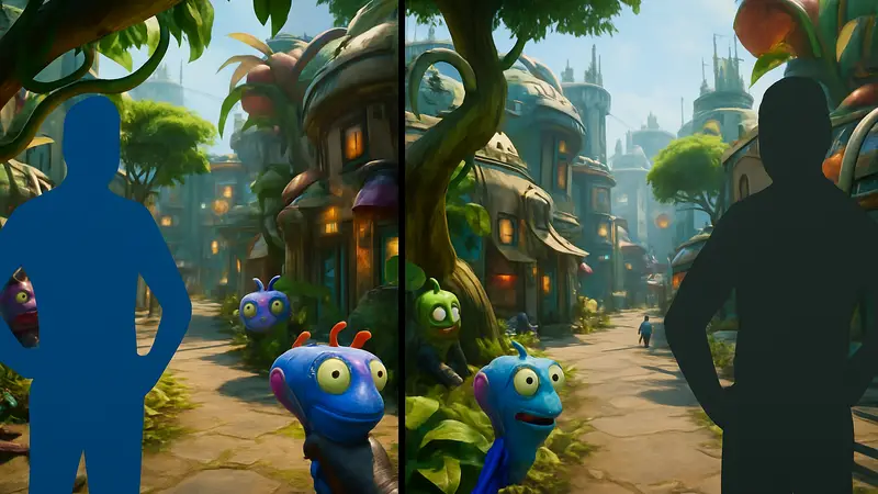 Скриншоты High On Life 2, демонстрирующие сравнение графики и производительности на Xbox Series X и Xbox Series S.