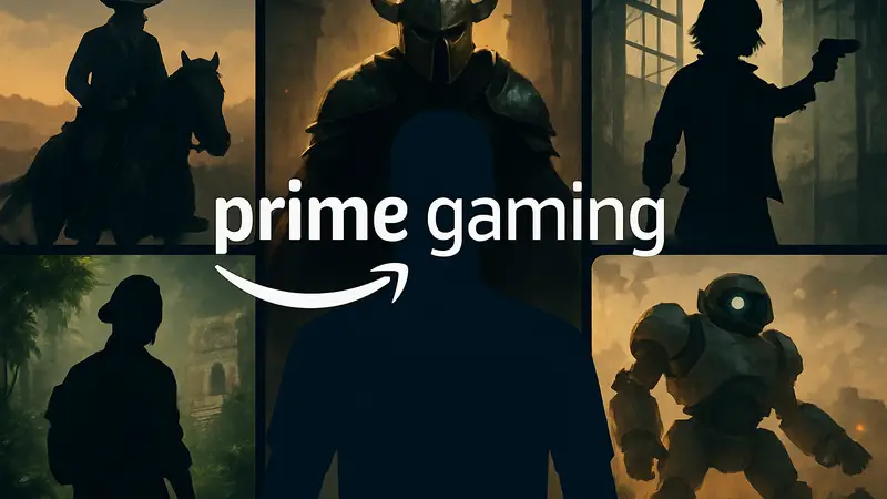 Логотип Prime Gaming на фоне обложек бесплатных PC-игр февраля 2026 года.