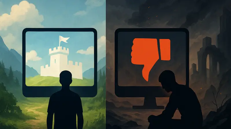 Иконки игр в раннем доступе, символизирующие успех и провал этой модели.