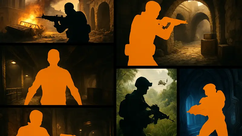 Изображение демонстрирует коллаж из скриншотов 5 лучших FPS-игр, о которых мало кто знает.