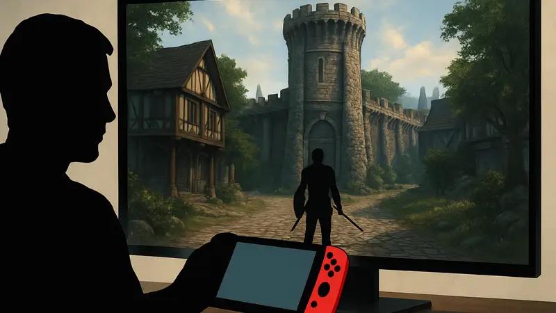 The Elder Scrolls 4 Oblivion Remastered геймплей на ПК, патч с Switch 2