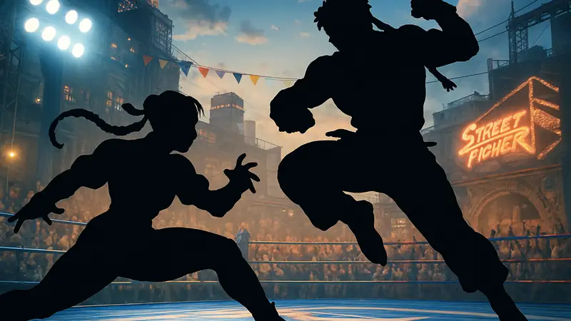 Персонажи Street Fighter 6 в динамичном бою на арене