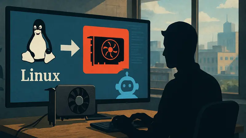 Обновление Linux-драйвера AMD GPU с помощью ИИ Copilot для старых видеокарт.