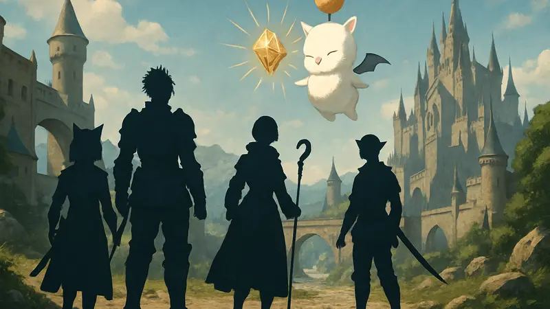 Игроки Final Fantasy 14 исследуют мир Эорзеи во время события Moogle Treasure Trove.