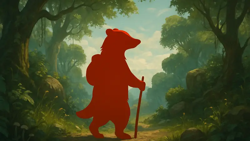 Игровой персонаж барсук Брэдли из сюрреалистического платформера Bradley the Badger