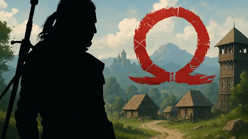 The Witcher 4 и новая God of War: Арт с Геральтом или логотип God of War, символизирующие новости