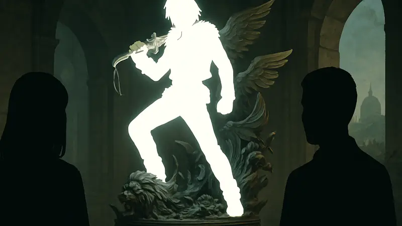 Неофициальная статуя Скволла Леонхарта из Final Fantasy VIII с LED-подсветкой от Joy Station Studio.