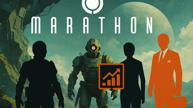 Логотип игры Marathon, персонажи Bungie, Sony Interactive Entertainment, успешные продажи игр