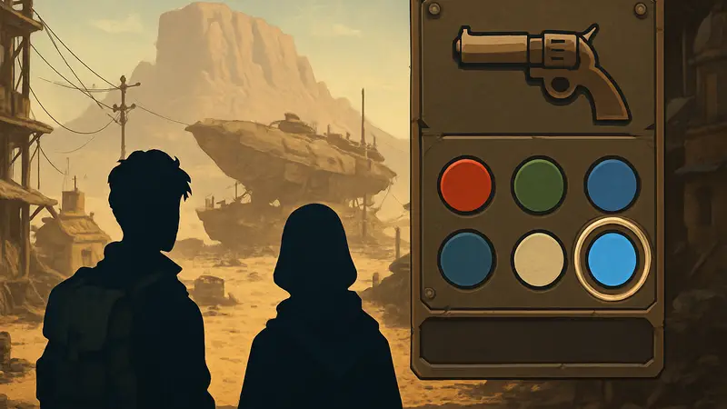 Игровой интерфейс Sand: Raiders of Sophie с опцией смены цвета Flare