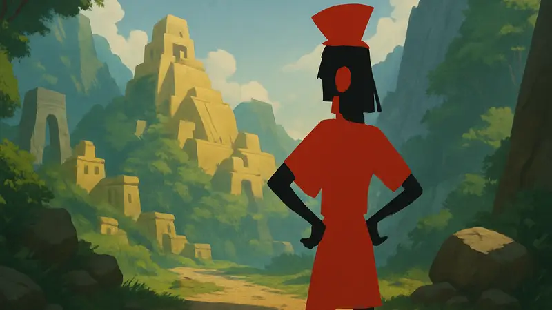 Изображение из мультфильма Disney 'Похождения императора', главный герой Кузко.