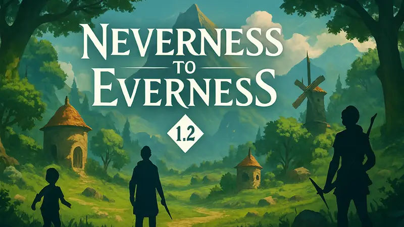 Логотип Neverness to Everness или скриншот из игры с элементами обновления 1.2.