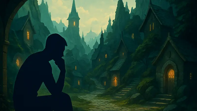 Гайд по квесту Seeing Is Believing в Neverness to Everness: персонаж сидит и обдумывает.