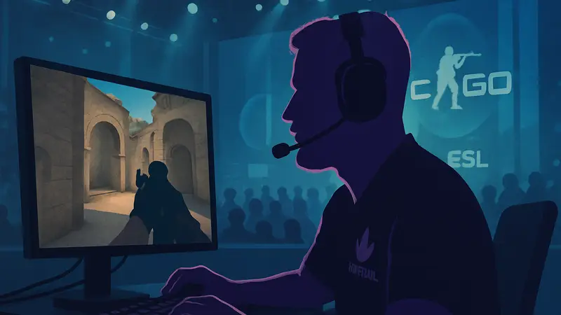 Киберспортсмен FalleN во время матча по CS2, выступающий за команду Imperial