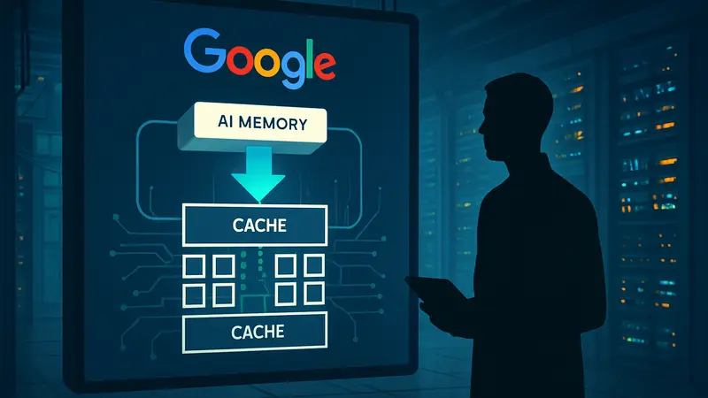 Схема работы алгоритма Google TurboQuant, ускоряющего память ИИ.