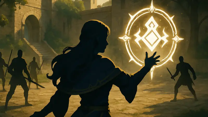Персонаж Теодора из Fire Emblem: Fortune's Weave, использующая гамбиты в бою