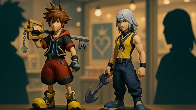 Коллекционные фигурки Соры и Рику из Kingdom Hearts, призы лотереи Kuji