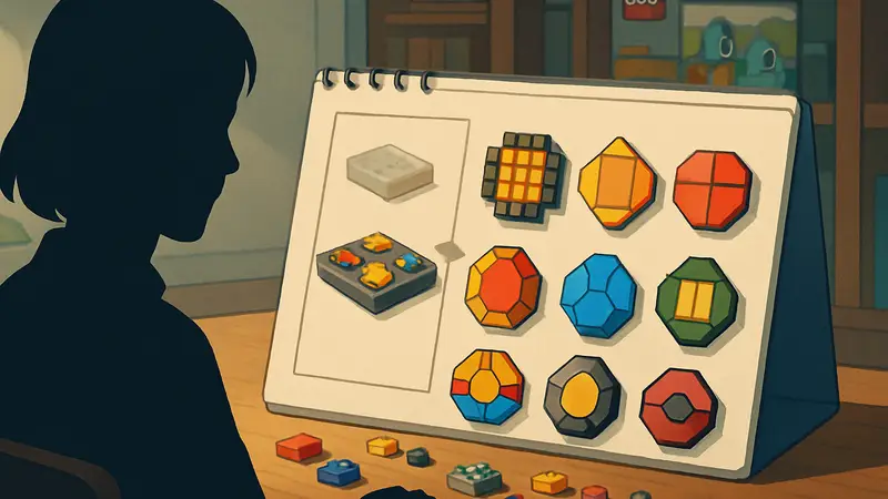 Официальные инструкции LEGO для сборки коллекции значков Pokémon региона Канто