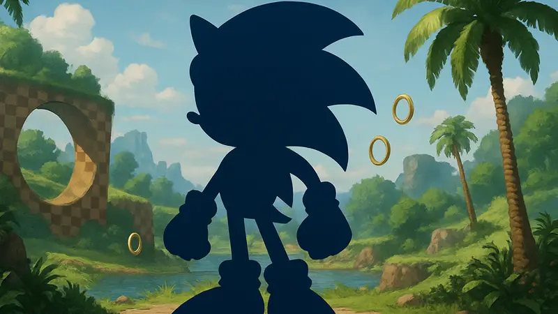 Синий ёж Соник, символ серии игр Sonic The Hedgehog