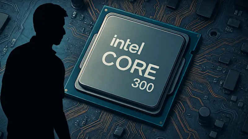 Изображение процессора Intel Core 300 для ноутбуков на материнской плате