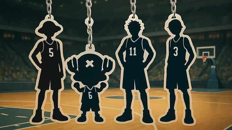 Брелоки One Piece x NBA с персонажами из аниме в баскетбольной форме. Новая коллекция.