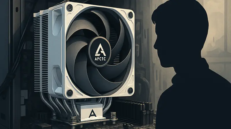 Изображение кулера Arctic Freezer 36-S, установленного на материнской плате для ПК.