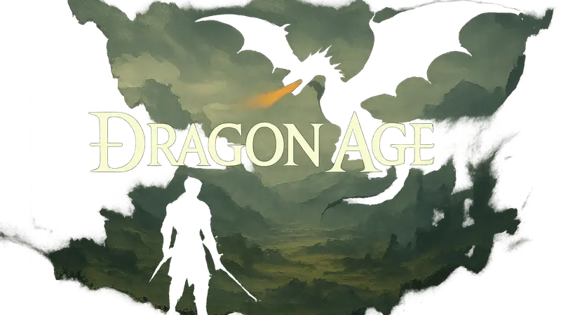 Логотип Dragon Age на тёмном фоне