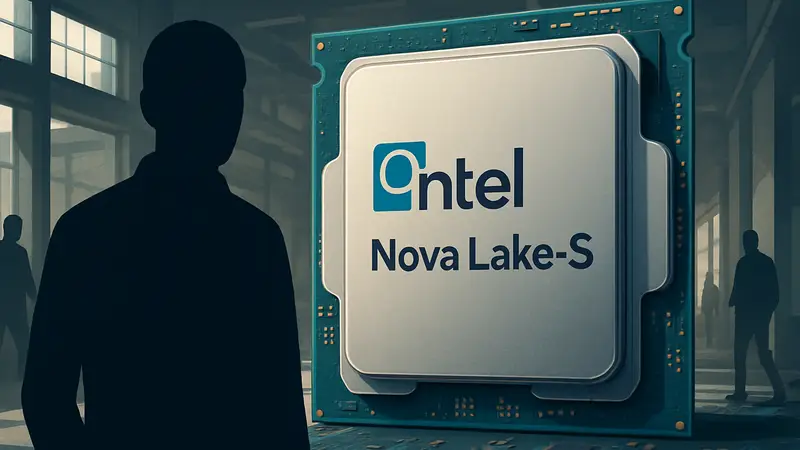 Предполагаемое изображение процессора Intel Nova Lake-S с маркировкой
