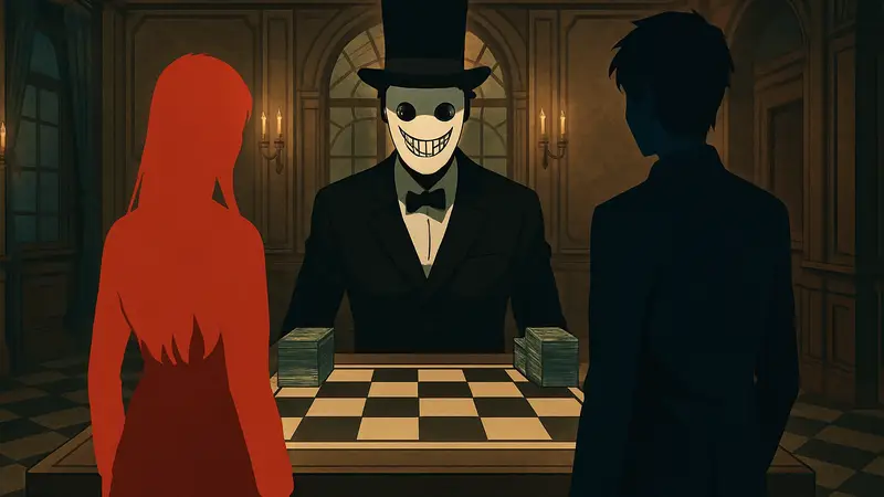 Главные герои аниме Liar Game, участвующие в психологической игре.