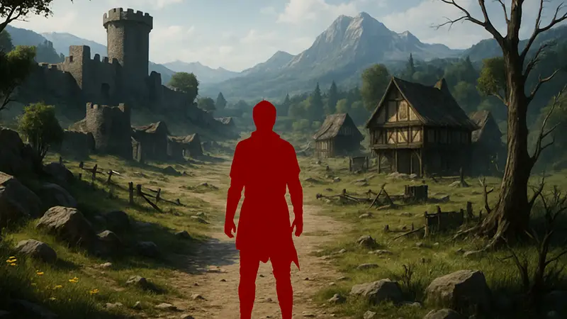 Скриншот из игры Crimson Desert, демонстрирующий опустевшие локации после неудачного обновления, где пропали медведи и волки.