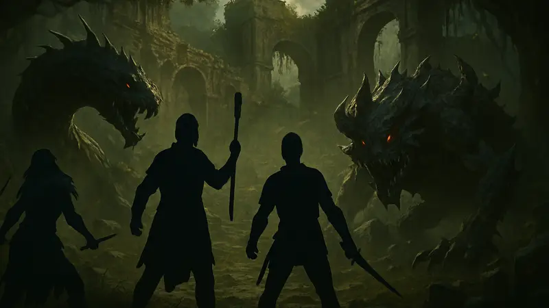 Игровой арт Path of Exile 2 "Возвращение Древних", демонстрирующий новых монстров и локации.