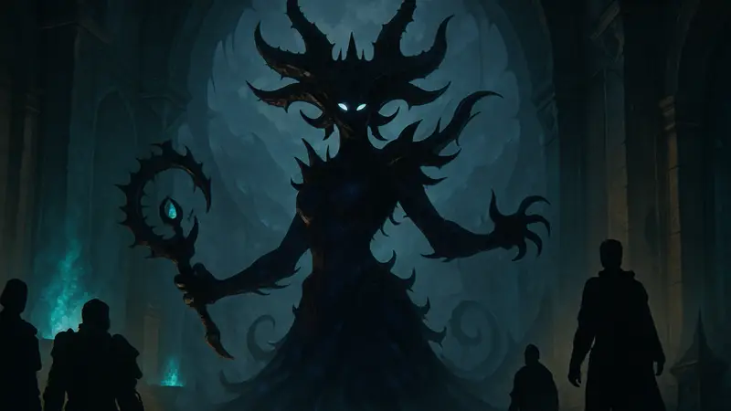 Истинная форма Ксал'атат, антагониста World of Warcraft Midnight