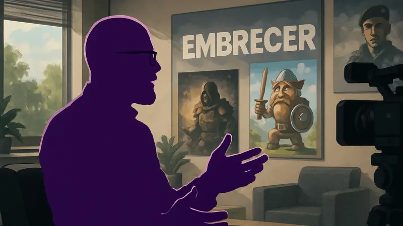 Генеральный директор Embracer Group Ларс Вингефорс во время интервью.