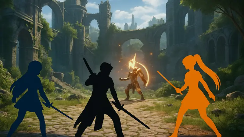 Скриншот нового геймплея Echoes of Aincrad: Sword Art Online на PS5, демонстрирующий битву и персонажей в мире Айнкрад.