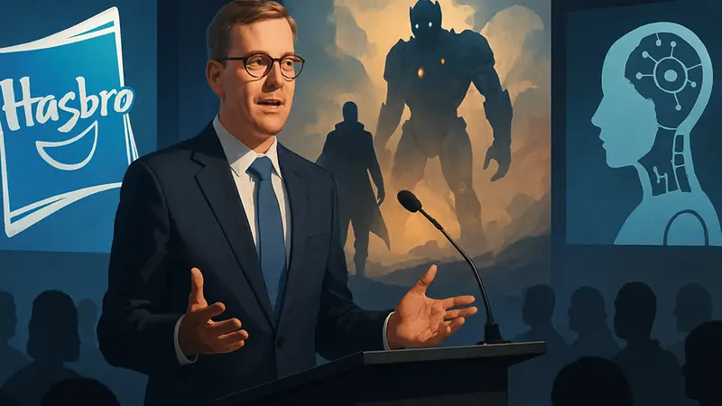 Крис Кокс, глава Hasbro, на конференции обсуждает игровую индустрию.