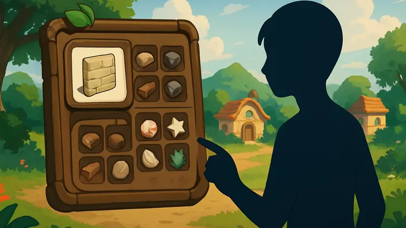 Рецепт оштукатуренной стены в инвентаре Pokopia