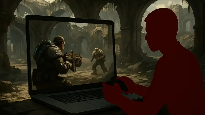 Геймплей Gears of War 2 Hollow на ПК, скриншот Gears of War 2, фанатский порт игры Xbox на ПК