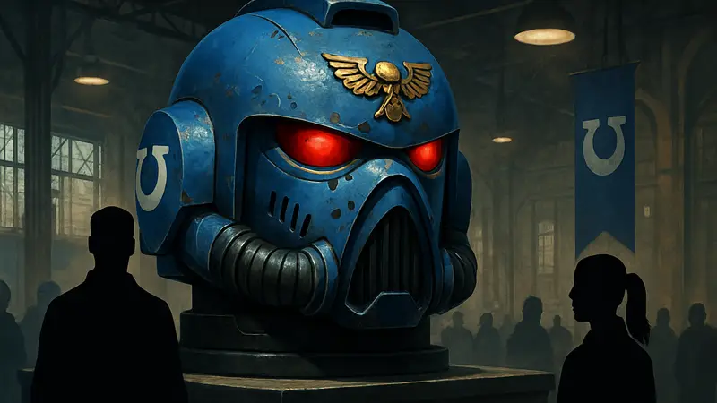 Полноразмерный шлем капитана Ультрамаринов из Warhammer 40K от JoyToy на предзаказе