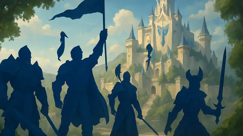 Персонажи League of Legends в мини-игре Demacia Rising