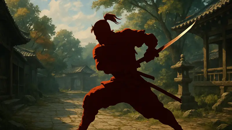 Самурай из Onimusha: Way of the Sword в динамичной боевой позе, демонстрирующий новый геймплей