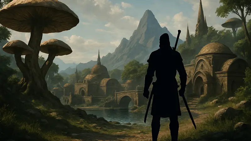 Скриншот из Skywind, демонстрирующий мир Morrowind на движке Skyrim