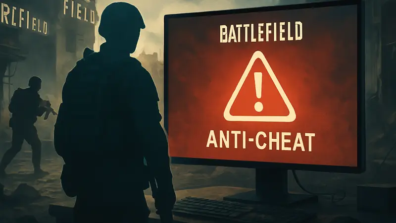 Экран Battlefield 6 с предупреждением об античите Javelin, демонстрирующий борьбу с читерами.