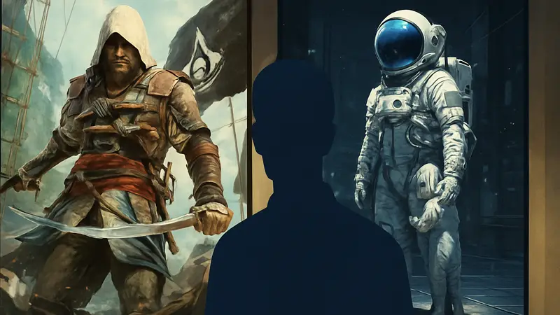 Обложка Assassin's Creed Black Flag Resynced и постер игры Pragmata на iXBT Games